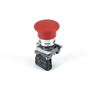 Plastic Push Button Switch Action 1NO1NC Contact Configuration for Industrial Application Panel