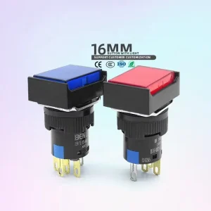 Plastic Push Button Switches Emergency Stop Momentary Push Button Switch Mechanical Switches Push Button LED