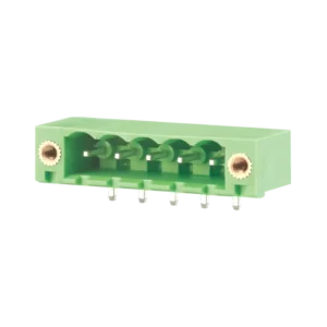 Plug-in Copper Industrial Terminal Block 5.0/5.08mm Pitch 300V/15A Pluggable PCB Terminal Block