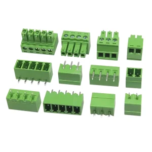 Pluggable 3.81mm 3.5mm Pitch 15EDG Series Hole Mount Spring Terminal Block 300V AC 8A 30A PCB Connection Wire Board Application