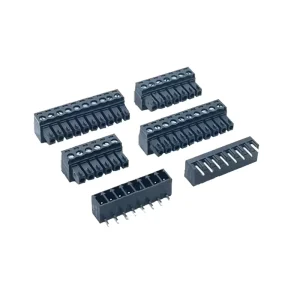 Pluggable Terminal Blocks Connector WJ15EDGK-3.81 15EDG-3.5/3.81mm Black 2P~24P