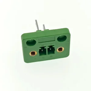 Pluggable Through wall PCB Terminal Block GSP002F 3.81-2P Green Rohs Flange PCB Terminal Block Connectors Female