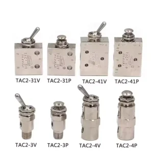 Pneumatic Mechanical Valve Toggle Button Switch TAC2-41V 31V 31P 41PP TAC-2V 2P 3V 3P 4V 4P TAC-31P 41P 41PP-34T 34C