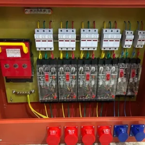 Portable Distribution Box RCD Protected 3 Phase Site Distro 4 Way 3P 2 Way 1P Industrial Socket Outlet for Construction Workshop