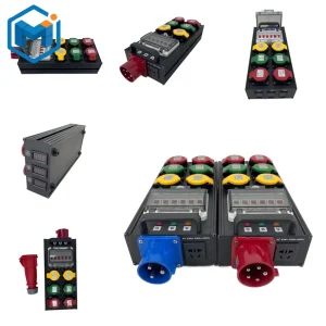 Portable Six Way Power Distribution Box Large Screen Audio Lighting Stage Performance Cabinet High Efficiency Power Equipment