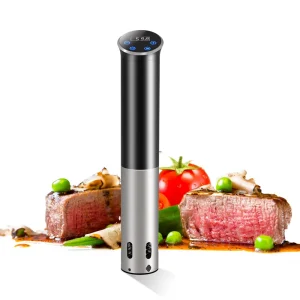 Portable Stainless Steel Electric Sous Vide Machine IPX7 Waterproof 8-15L Capacity App-Controlled Preset Recipes Thermal