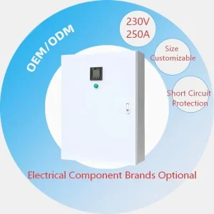 Power Distribution Box IP54 Customized Engineering Grade Cold Rolled Steel Durable Safe Industrial Building Factory 3 Phase