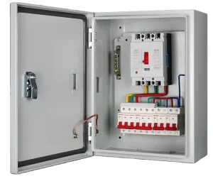 Power Distribution Equipment 10 KV Metal Steel Distribution Box IP65 Rated 30A 24 Sockets AC