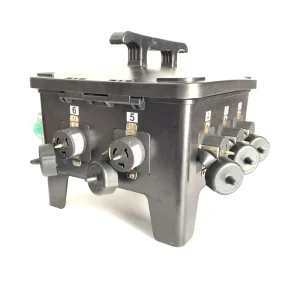 Power Distro 400A 3 Phase Spider Box Camlock Hybrid Lock IP66 6 Sockets Temporary Power Station Stage Event Power Supply Unit