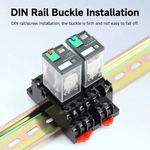 Power Relay 8 Pin 14 Pin Intermediate Relay With 5A Electromagnetic Relay Mini Power For 24VAC 110VAC 220VAC 5A 14 Pin