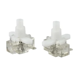 Power Strip Transparent Push Button Switch 220V 10A Small Key press Switch Platooninsert Switch