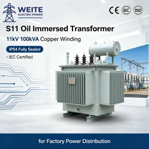 Power Transformer 35kV 0.4kV 2000kVA Oil Immersed Three Phase Copper Winding CE IEC60076 Customizable for Distribution