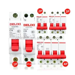 Precision DZ47s 1A-63A Mini Circuit Breakers Miniature MCB 1P/2P/3P/4P Disyuntor