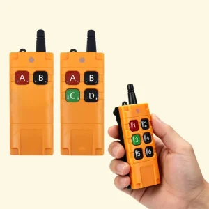 Premium Quality Industrial 433MHz Remote Control 2 Buttons Radio System for Electric Chain Hoist and Automated Bridge Crane Kit