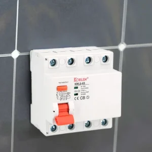 Professional 4P A-Type RCCB DIN Rail Mount Residual Current Operated Circuit Breaker 6kA Industrial Electronic Equipment