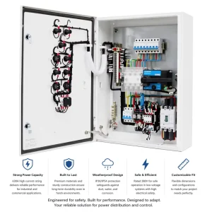 Professional Factory’s 240V Low Integrated Terminal Distribution Power Equipment JP Stainless Steel IP55 Power Distribution