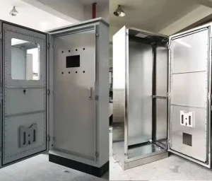Professional Floor Standing Metal Electrical Cabinet Outdoor Indoor Double Door Power Distribution Enclosure Project