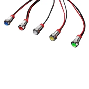 Professional Mini 12mm Metal IP65 Waterproof LED Indicator Light Easy Installation LED Signal Light