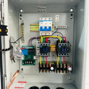 Pump Control Panel Distribution Box Dual Motor Electric Submersible Pump Control Box Wall Mounted Automatic Custom Design 3