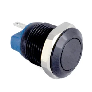 Push Button GQ12-A 12mm flat 1NO momentary metal aluminum push button switch