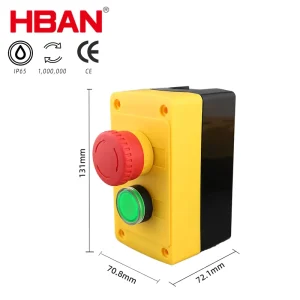 Push Button Station 600v 10a Latching Emergency Stop Button Switches 22mm Xb2 Red Mushroom Head Switches for Crane
