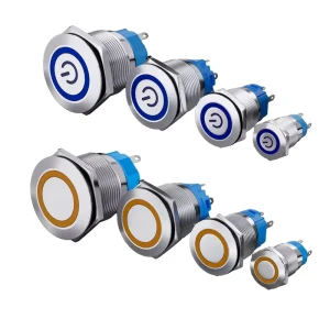 Push Button Switch 12mm 16mm 19mm 22mm Metal Momentary Push Button Switches