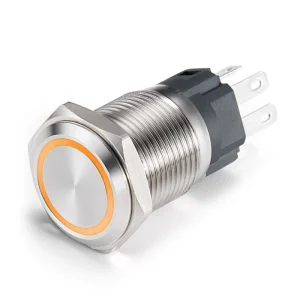 Push Button Switch 16mm 19mm 22mm Momentary Push Button Switch Type Stainless Steel for Push Lock