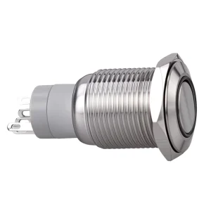 Push Button Switch NO NC Contact Latching Stainless Steel 6V Green for Power Push Button Installation
