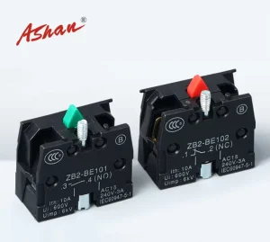 Push Button Switch with Metal Base and Auxiliary Contacts BE102 ZB2 BE101C