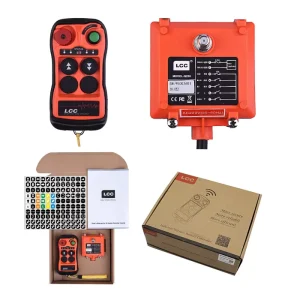 Q202 433mhz 2 Buttons 100m Distance Hydraulic Pump Wireless Remote Control Switch for Tower Cranes