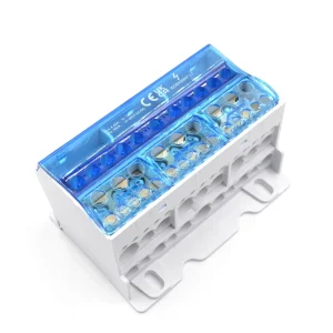 QFJ125A-3P Brass Busbar Power Distribution Terminal Blocks Connector Box with Removable Cover CE Approved