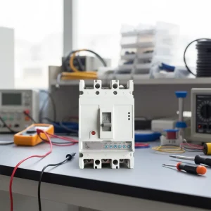 QHM1E-125/3P Molded Case Circuit Breaker MCCB AC 125A Thermal-Magnetic Electronic Trip Unit 25 35KA 50Hz Copper Plastic