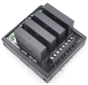 QMY507 380V 5A 1O PLC SSR High Power AC PLC Solid State Relay Modules Terminal Block LED Indication Single Row Terminal Block