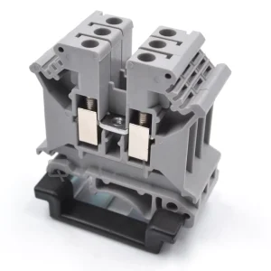 QUKJ 4 Universal Screw Terminal Blocks UK3N 2 Contacts 800V 32A 4mm² Terminal Block Din Rail 4mm AWG 24 12 PA66 CE Certification