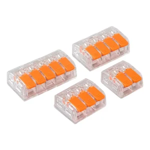 Quick Compact Lever Parallel Electrical Splitter Equipment Connectors Fast Push Wire Terminal Blocks 34-11AWG