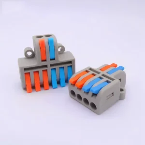 Quick Connect Terminal Block Connector DF 62 2 in 6 Out DF 42 2 in 4 Out 32A High Current Fast Connector