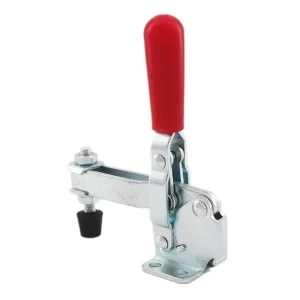 Quick Metric Fixture Clamps GTY-12130 Adjustable Hold Toggle Clamp Horizontal Base Plate Antislip Red Flanged Base 220KG