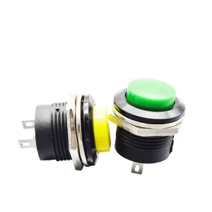 R13-507 With Screw Green/Red/Yellow 16 mm Momentary Push Button Switch
