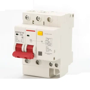 RCBO 2P 1P+N 30mA 6kA Residual Current Circuit Breaker with Overload 10A 16A 32A 63A 230V CE IEC 61009 1 available customization