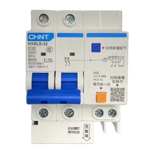 RCBO NXBLE 32 C Type Miniature Residual Current Circuit Breaker 6kA Residual Current 2P 32A 230V