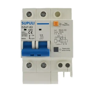 RCBO RCD 2P NXDLE-63 6A 10A 16A 20A 25A 32A 40A 50A 63A Residual Current Operated Circuit Breaker