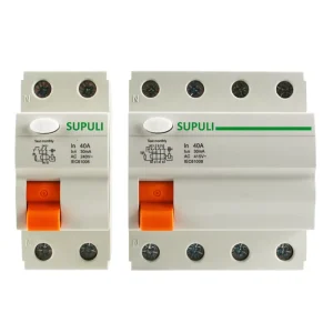 RCCB 1P+N 3P+N 30mA 300mA Earth Leakage Circuit Breaker ELCB RCD RCBO 25A 40A 63A AC B A Type Differential Circuit Breaker