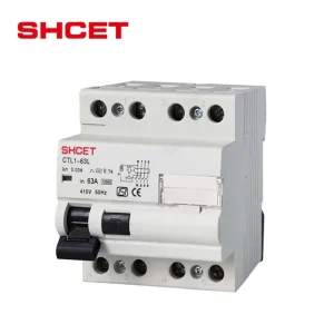 RCCB 2P 4P 10ma 30ma 100ma 300ma 6A 10A 16A 20A 32A 40A 50A 63A Residual Current Circuit Breaker ELCB Type AC SHCET