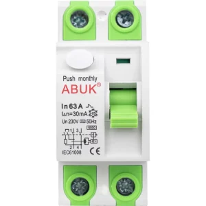 RCCB 2P 4P 16A 63A 30mA 100mA 300mA AC Type Residual Current Circuit Breaker RCD DIN Rail Earth Leakage Protection CE