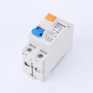 RCCB Differential Switches 2P Magnetic RCD Miniature Circuit Breakers 500V 6kA Rail Mounting for Residual Current Operated