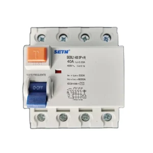 RCCB RCBO 10A 20A 30A 32A 63A 3P+N Earth Leakage Protection Residual Current Circuit Breaker