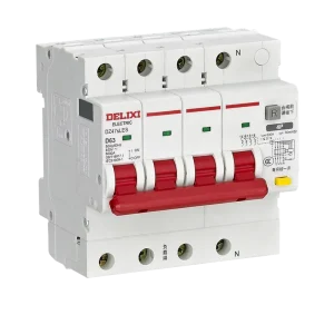 RCD Residual Current Device RCBO 4P 100A 250A 400A Adjustable Circuit Breaker for Factory Pump Motor Control Cabinet