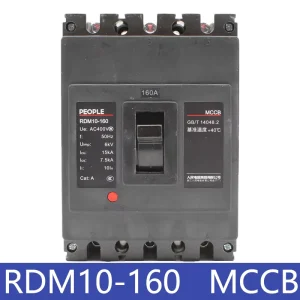 RDM10 160 3P Molded Case Circuit Breaker MCCB 125A 160A Economic Type AC 380V SE 160
