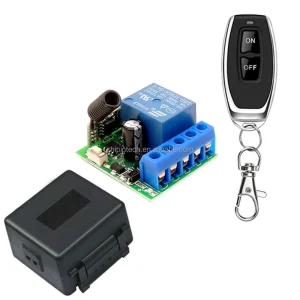 RF 433mhz Wireless Remote Control Switch DC 12V 10A 1CH Relay Receiver for Garage Gate Motor Light on off