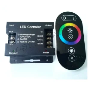 RF Wireless Touch Remote Control RGB LED Controller